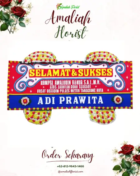 Papan Bunga Ucapan Selamat Genukwatu